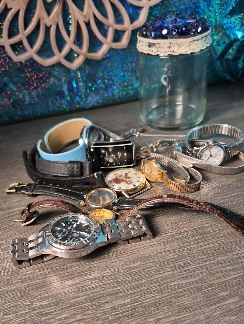 Assostment Of Watches And Bands. Watches Need Batteries